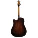 Ibanez AAD361CE-TKR, Trans Black High Gloss / Bourbon Burst High Gloss - back