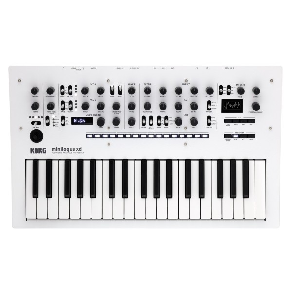 Korg Minilogue XD, Pearl White - Top