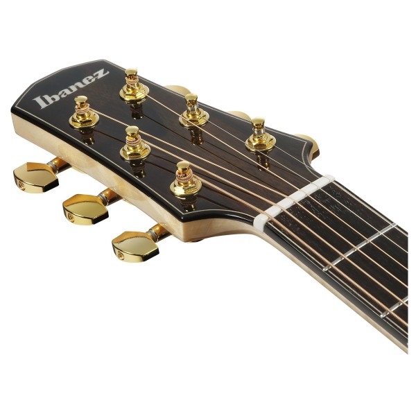 Ibanez AAD371E-ATW, Antique White High Gloss - headstock