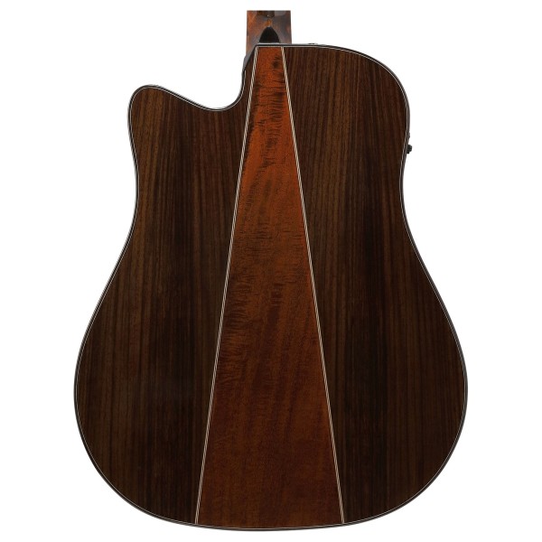 Ibanez AAD381CE-NT, Natural High Gloss - back