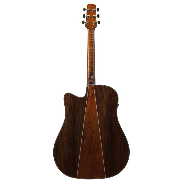 Ibanez AAD381CE-NT, Natural High Gloss - back