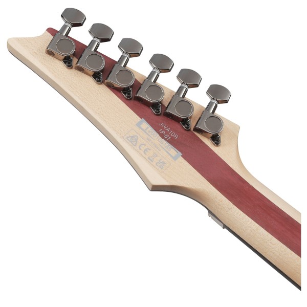 Ibanez JIVA10R-TRC Nita Strauss Signature, Torch Red - back of headstock