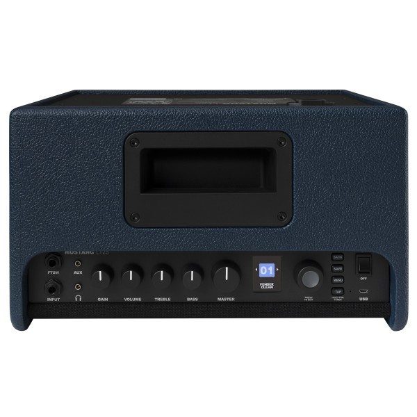 Fender Mustang LT25 Combo Limited Edition Navy Blue - top