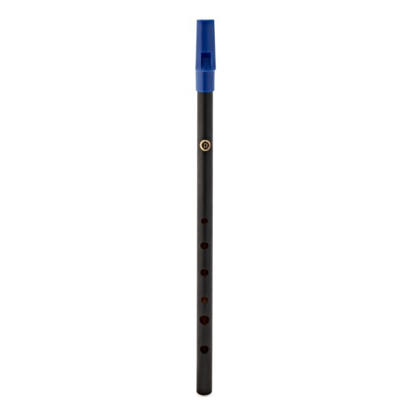 Tin Whistle in D by Gear4music, Black
