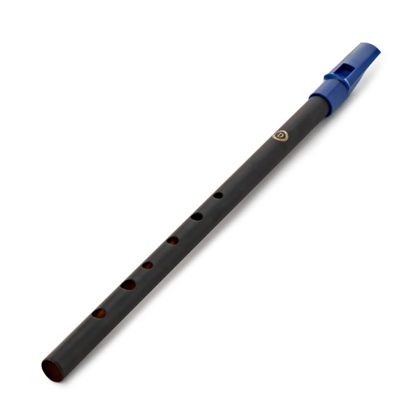 Tin Whistle in D by Gear4music, Black