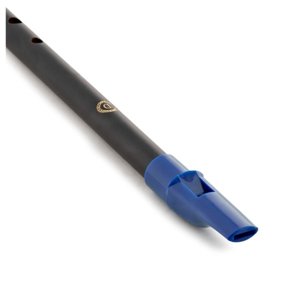 Tin Whistle in D by Gear4music, Black
