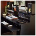 modul 3-Tier Pro Audio 8U Studio Desk, Black