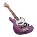 Tanglewood Northstar Littlestar 'NL6JP' Short Scale Bass, Thru Purple - angled shot
