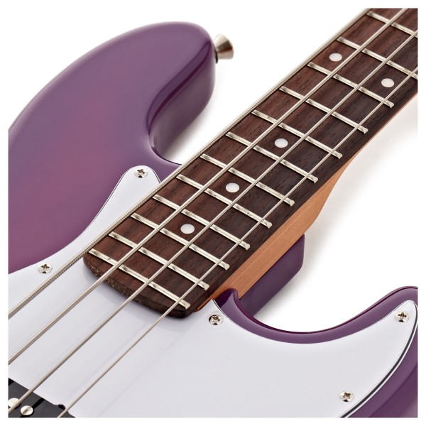 Tanglewood Northstar Littlestar 'NL6JP' Short Scale Bass, Thru Purple - upper frets