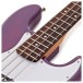 Tanglewood Northstar Littlestar 'NL6JP' Short Scale Bass, Thru Purple - upper frets