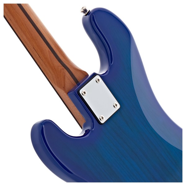 Tanglewood Northstar Littlestar 'NL6PBL' Short Scale Bass, Thru Blue - neck joint