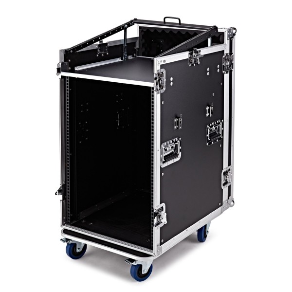 Trojan Pro 16U Heavy-Duty Pop-Up Mixer Rack Flight Case