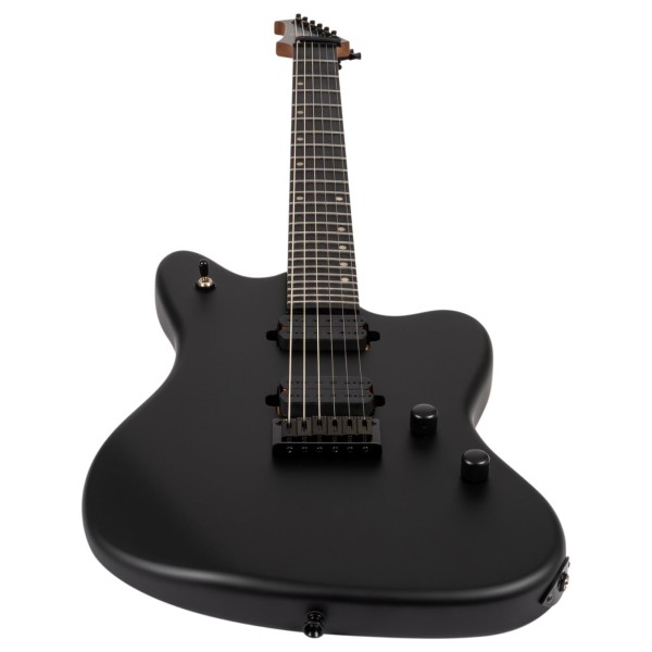 Spira Guitars J-400 Baritone MBK, Satin Black - lower bout
