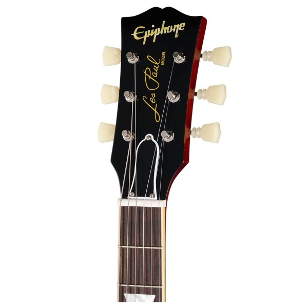 Epiphone 1960 Les Paul Standard Reissue Left Handed, Iced Tea Burst - headstock 