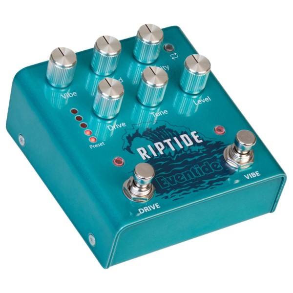 Eventide Riptide Overdrive and Uni-Vibe Pedal - angled shot