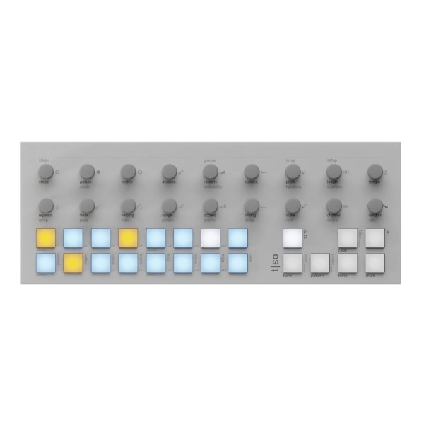 Torso Electronics T1 Algorithmic Sequencer, White - Top