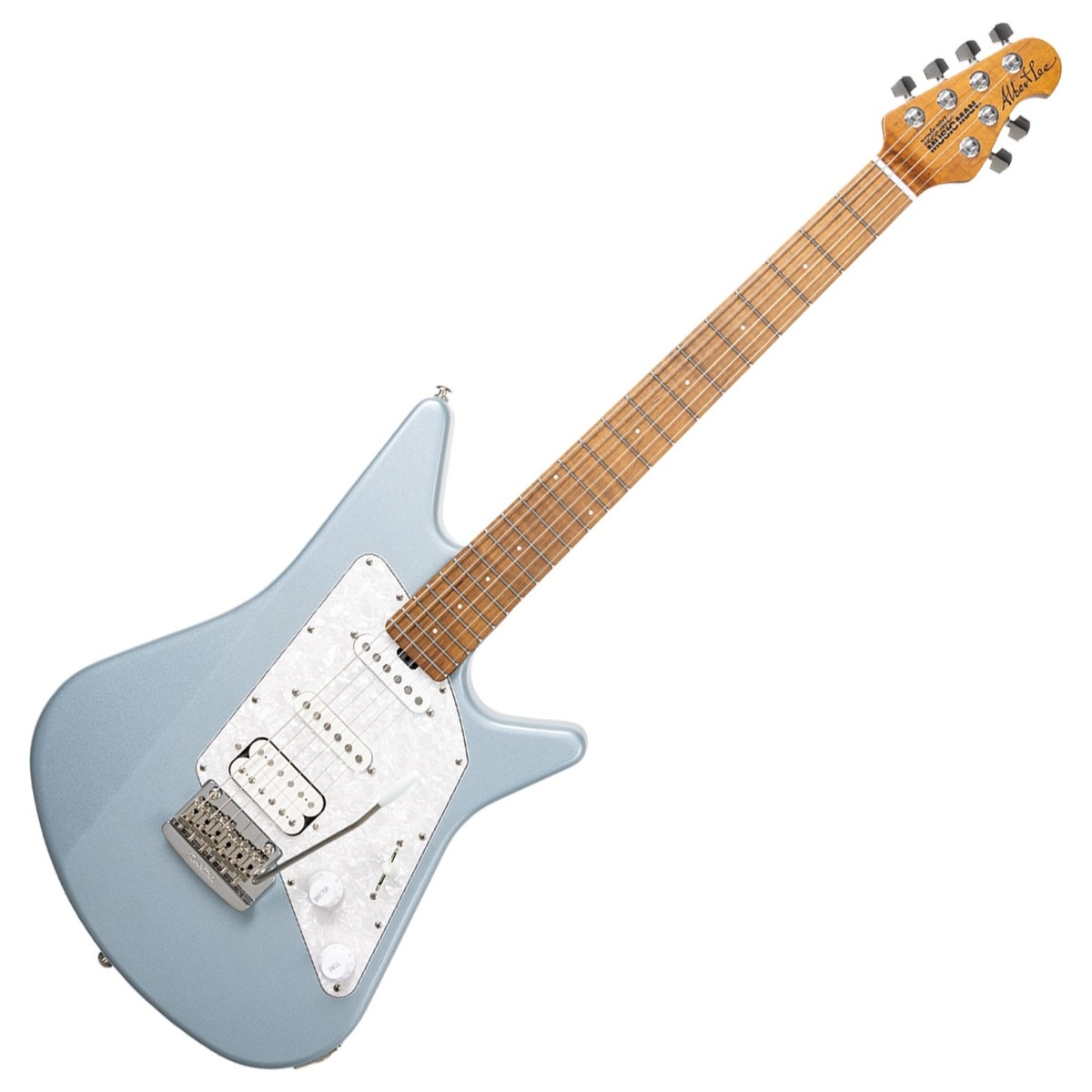Music Man Albert Lee HSS Firemist Silver