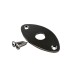 Gotoh JCB-2 Ovales Gitarren-Buchsenblech, Cosmo Black