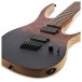 G4M 529 Fanned Fret 7-String Electric Guitar, Grey Tide Fade
