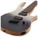 G4M 529 Fanned Fret 7-String Electric Guitar, White Fade