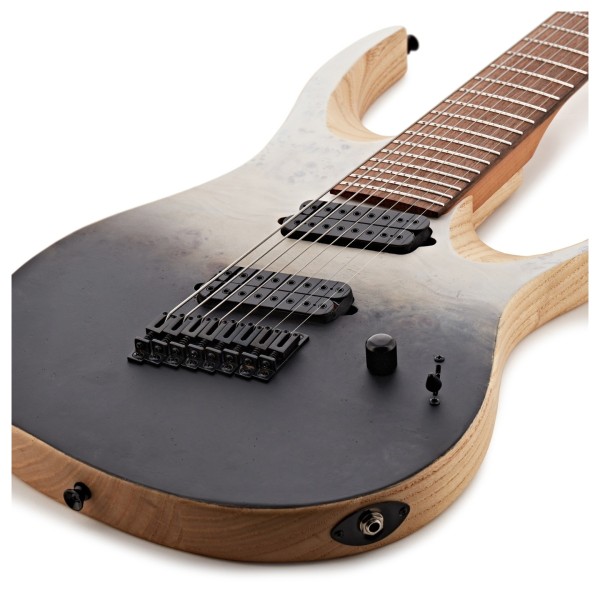 G4M 529 Fanned Fret 8-String Electric Guitar, White Fade