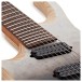 G4M 529 Left Handed Fanned Fret 8-String Electric Guitar, White Fade