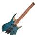 G4M 529 7-String Headless Electric Guitar, Trans Blue