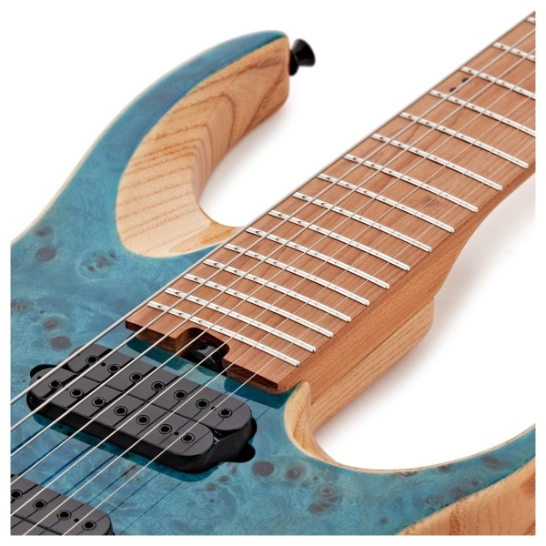 G4M 529 7-String Headless Electric Guitar, Trans Blue
