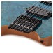 G4M 529 7-String Headless Electric Guitar, Trans Blue