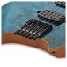 G4M 529 Headless Electric Guitar, Trans Blue