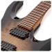 G4M 529 Electric Guitar, Black Burl Burst