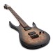 G4M 529 Electric Guitar, 7-String, Black Burl Burst