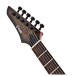G4M 529 Left Handed Electric Guitar, Black Burl Burst
