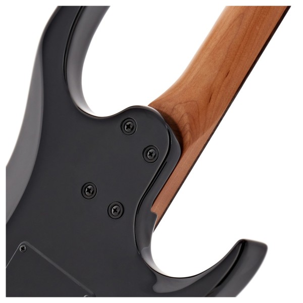 G4M 529 Left Handed Electric Guitar, Black Burl Burst