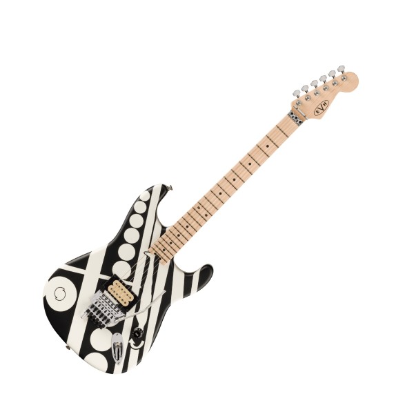 EVH LTD ED Striped Series Circles Satin Finish with Gig Bag