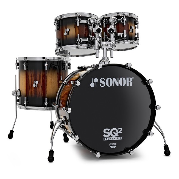 Sonor SQ2 22'' 4pc Shell Pack, African Marble Black Burst