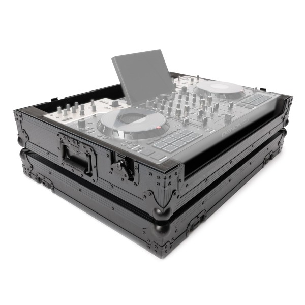 Denon Prime 4 Gen 2 Case, Black - Angled Open (Prime 4 Not Included)