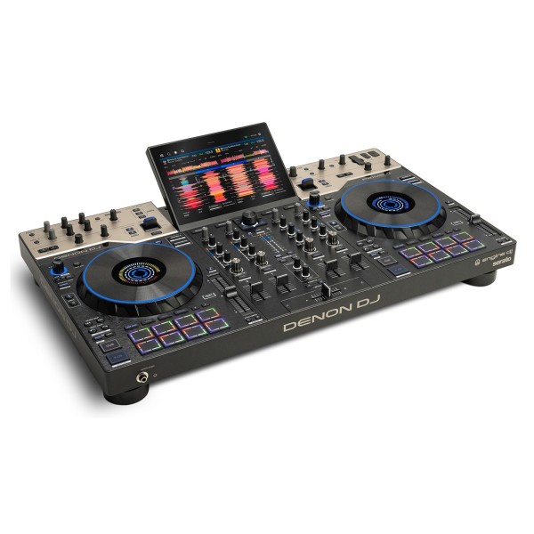 Prime 4 G2 DJ Controller Standalone System - Angled