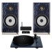 Triangle Capella Speakers and Lunar 1 Turntable Hi-Fi Bundle, Astral Blue - main 