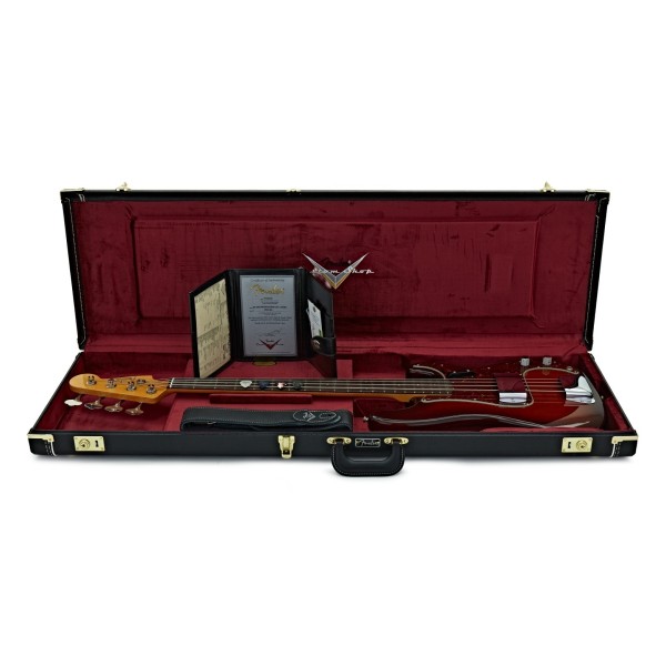 Fender Custom Shop 2026 Collection Time Machine Series '65 Precision Bass LCC, S Aged Violin Burst - bass in case