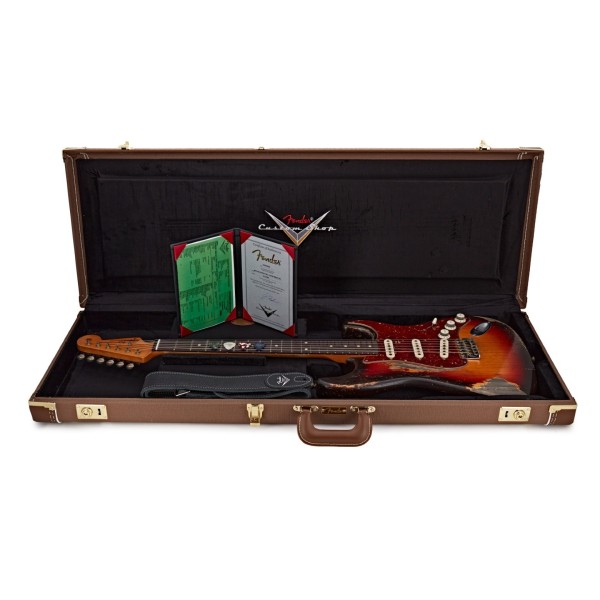 Fender Custom Shop Master Built by Greg Fessler 60s Strat Relic, Chocolate 3TSB - guitar in case