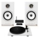 Triangle Capella Speakers and Lunar 1 Turntable Hi-Fi Bundle, Space White