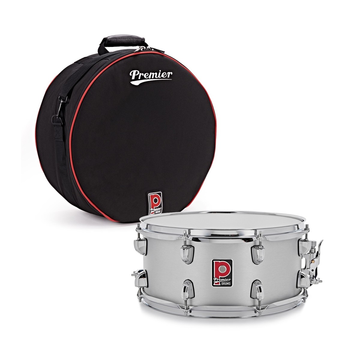 Premier Artist 14" x 6.5" Aluminium Snare Drum Brushed Aluminium & Soft Case