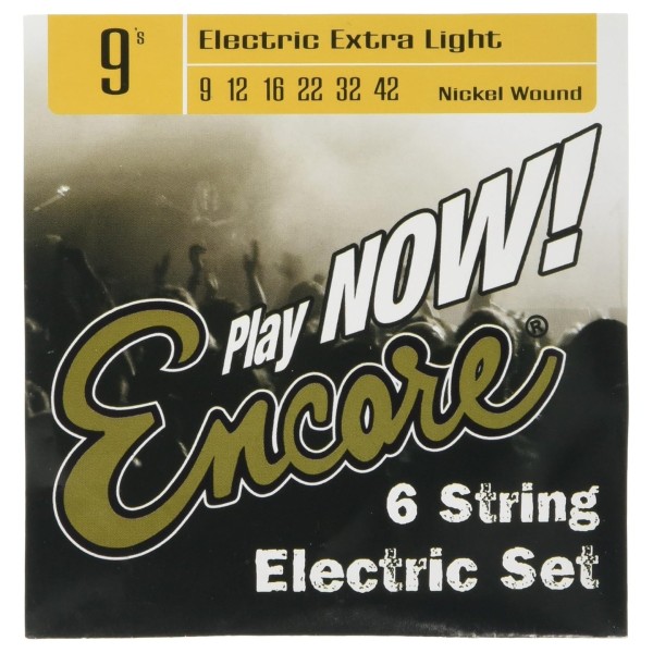 Encore EES9 Nickel Wound Electric Guitar Strings, 9-42