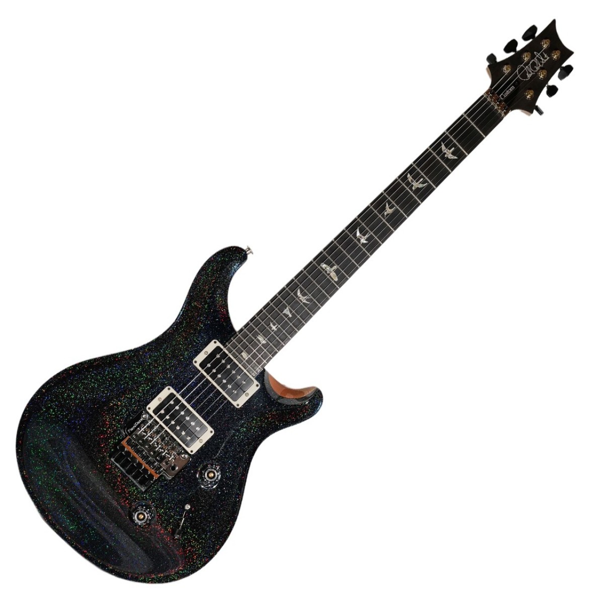 PRS Custom 24 Floyd Black Rainbow Holoflake #0421272