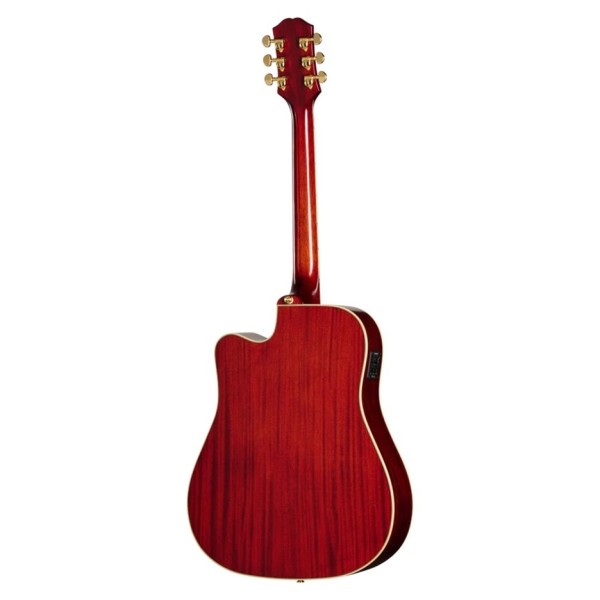 Epiphone Hummingbird Standard EC, Cherry Sunburst - back