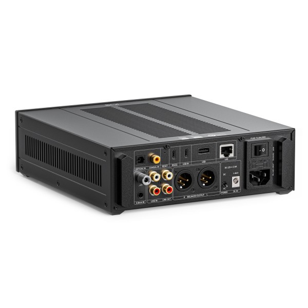 FiiO K17 R2R Desktop DAC and Headphone Amplifier, Black - Angled Rear