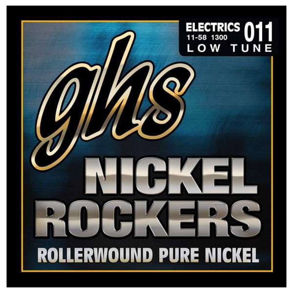 GHS Nickel Rockers Rollerwound Electric Guitar Strings, 11-58