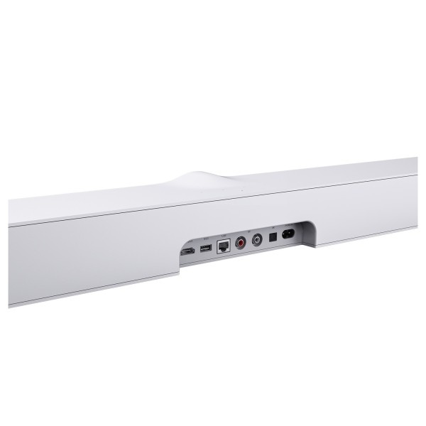 WiiM Bar Soundbar, Matte White - ports 