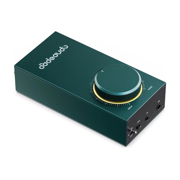 FiiO GIGAS 1 Desktop Headphone Amplifier, Green - Angled
